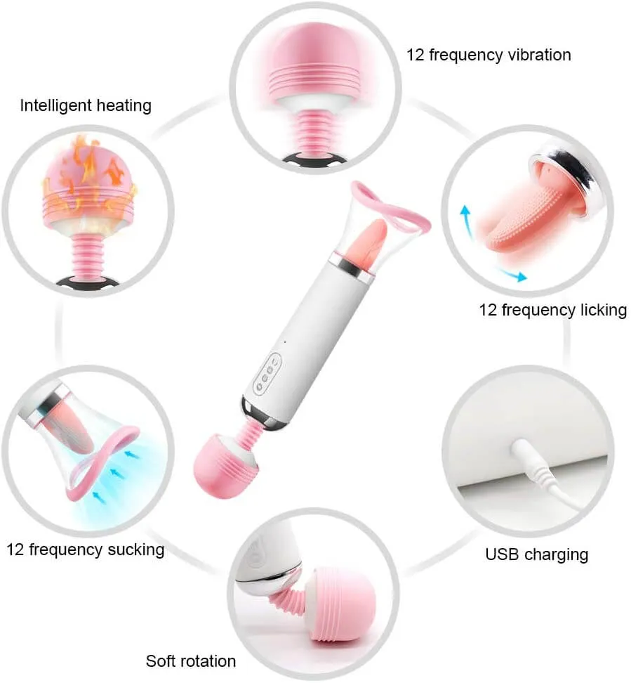 Tongue Joy Vibrator Original AV Licking Heating Massager