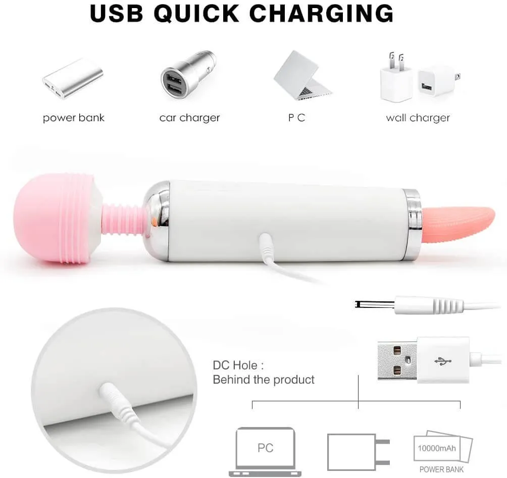 Tongue Joy Vibrator Original AV Licking Heating Massager