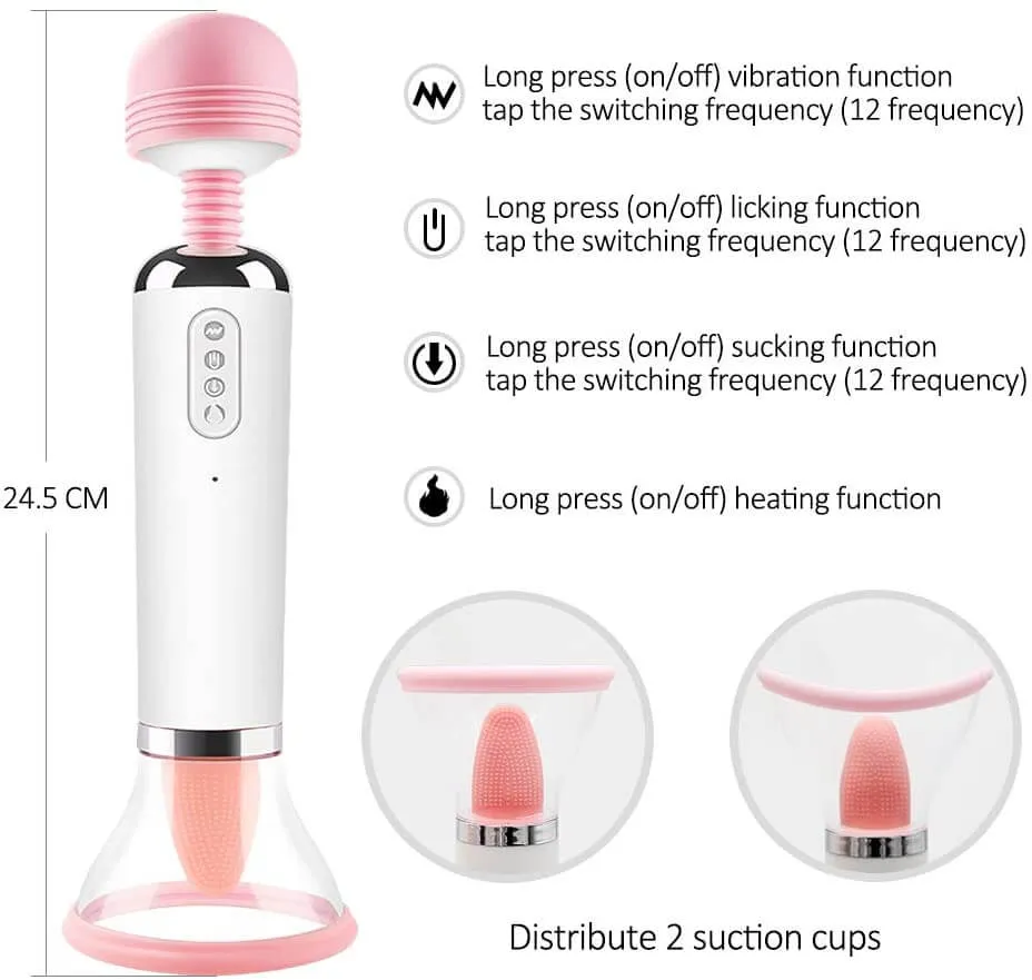 Tongue Joy Vibrator Original AV Licking Heating Massager