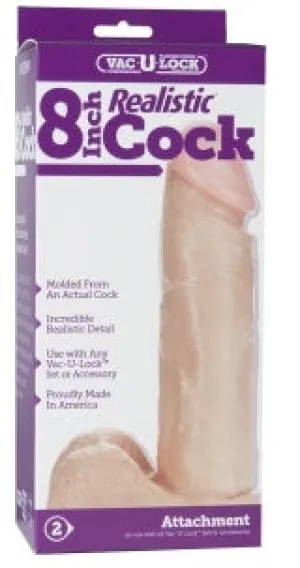 Vac-U-Lock Attachment - Realistic Cock 8
